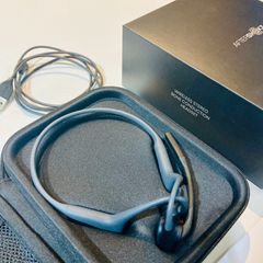 【After Shokz/アフターショックス】骨伝導ワイヤレスヘッドフォン　OPENCOMM　ASC100 ストレートグレー【中古品】