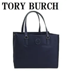 トリーバーチ TORY BURCH 160633405 エラ スモール トートバッグ ダブルT ロゴ ナイロン レディース ネイビー