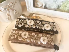 ✨　インド刺繍リボン　バナナクリップ　✨