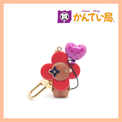 Louis Vuitton ルイヴィトン ポルトクレ・ヴィヴィエンヌ キーホルダー バッグ チャームストラップ   M80249 レッド ユニセックス