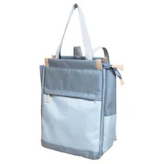 [rutfle] 3層 大容量 2way トートリュック 撥水 多ポケット たっぷり入る A4サイズ PCポケット付き (グレー) 