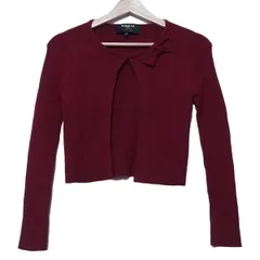 【新品】ポール・カ/Paule Ka バーガンディーカーディガン 13967502004-1.jpg