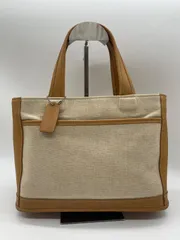 【良品】COACH コーチ　USA製　グローブレザー×キャンバス　トート　バッグ