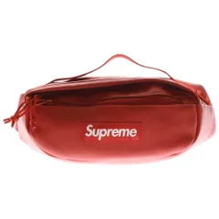 SUPREME (シュプリーム) 23AW Leather Waist Bag ボックスロゴ レザー ウエストバッグ ショルダーバッグ レッド