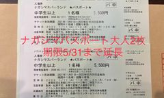 ナガシマスパーランド パスポート大人2枚 5月末まで - メルカリ