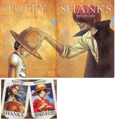 【中古】クリアファイル ルフィ＆シャンクス クリアファイル＆ステッカー 「一番くじ ワンピース ROMANCE DAWN for the new world ～前編～」 I賞