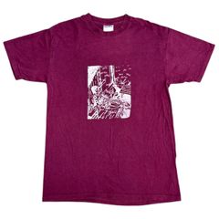 ヘインズ Hanes ■【 Made in Mexico 00s Print T-Shirt 】メキシコ製 つげ義春 紅い花 青林工藝舎 プリント Tシャツ