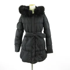 セシルマクビー CECIL McBEE ダウンコート 長袖 フォックスファー 黒 M *T138のサムネイル