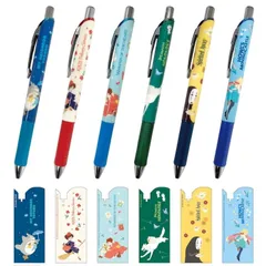 スタジオジブリ エナージェル ボールペン 0.7mm 筆記用具 文具 文房具 となりのトトロ 魔女の宅急便 千と千尋の神隠し ハウルの動く城 耳をすませば もののけ姫