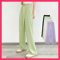 ★スタッフおすすめ★ セミワイドパンツ ハイウエスト 韓国6色 ウエストゴムパンツ/リラックスパンツ/着やせ 脚長ズボン レディースボトムス 美脚 カラーパンツ おすすめ おしゃれ　人気 上品 99KDFS-004