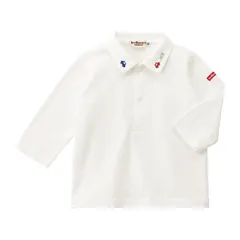 【迅速発送】ミキハウス ホットビスケッツ 長袖 ポロシャツ 男の子 女の子 キッズ 子供服 70-5502-498