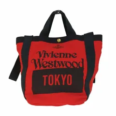 ヴィヴィアンウエストウッド アングロマニア Vivienne Westwood ANGLOMANIA TOKYOロゴ 2WAY キャンバストートバッグ レディース 表記無 のサムネイル