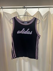 アディダス adidas タンクトップ ランニング ブラック ピンク サイズ140 A-657