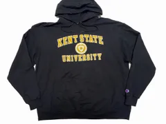 Champion カレッジプリント スウェットパーカー 2XL 黒 USA古着 チャンピオン