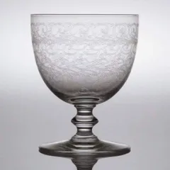 バカラ グラス ● ローハン ワイン グラス 蔓草文様 10cm クリスタル 刻印 Rohanのサムネイル