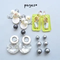 D-3 カジュアルハンドメイドピアス/イヤリングアソート