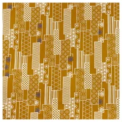 風呂敷 日本製 114cm幅 大判 黄土色 茶 白青 短冊 小紋 青海波 麻の葉 市松 縞 七宝繋ぎ 花 梅 和柄 綿100％ テーブルクロス イ No.8-2755