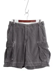 【お得なクーポン配布中!】 00s ジェイクルー 細畝 コーデュロイ カーゴ ショートパンツ メンズ 31 オールド コットン ショーツ 短パン ハーフパンツ シンプル グレー