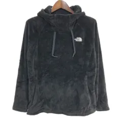 THE NORTH FACE ノースフェイス フーデッド フリースジャケット アウトドア ブラック (レディース XL) 中古 古着 S6698