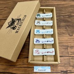【美濃焼】 わちふぃーるど ダヤン 長角箸置き 5個セット WACHIFIELD DAYAN Set of 5 Chopstike rests