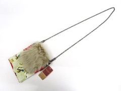 【送料無料】☆タグ付☆ anetmonet アネットモネット ファー付きチェーンショルダーバッグ 定価￥12,390  サコッシュ 仮面舞踏会 ホワイト系 mash mania ［559-331-1500_0618］