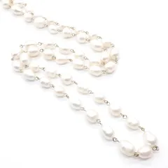 mimi&roger ミミアンドロジャー ネックレス ロングネックレス 淡水パール