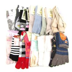リュタン/moisok他 靴下 19点セット 未使用 5本指 ソックス まとめて 大量 メンズ レディース