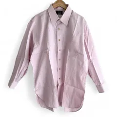 dunhill　ワイシャツ　ストライプ柄　綿100％　日本製　ピンク