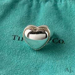 希少 Tiffany フルハート 2P ダイヤ リング 18K ヴィンテージ 希少 Tiffany フルハート 2P ダイヤ リング 18K ヴィンテージ
