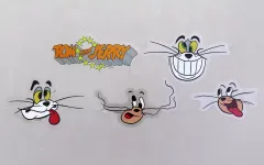 【中古】シール・ステッカー E ダイカットステッカーセット(5枚組) 「Happyくじ トムとジェリー TOM and JERRY FUNNY ART! 4」 E賞