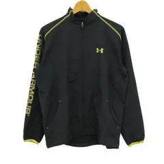 アンダーアーマー ジャージ ジャケット アウター スポーツウエア メンズ MDサイズ ブラック UNDER ARMOUR 【中古】