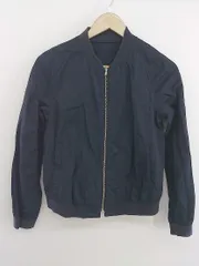 ◇ NATURAL BEAUTY BASIC 長袖 ジップアップ ブルゾン サイズL ネイビー レディース E  【1304050009969】