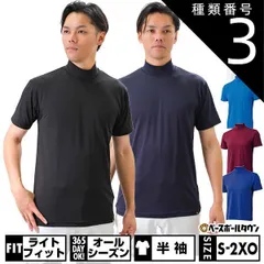 【新品未使用】種類3:(1100)ホワイト/L 野球 アンダーシャツ 大人 半袖 ハイネック ゆったり ZETT ゼット 軽量 吸汗速乾 ストレッチ BO1920