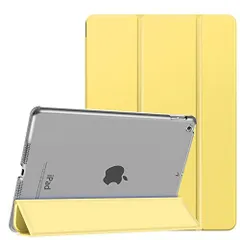 YBY-LightYellow iPad 10.2 ケース 202120202019 Dadanism 第9世代第8世代第7世代 アップル iPad 10.2インチ 202120202019モデル 半透明 カバー スタンドケース オートスリープ機能 軽量 薄型