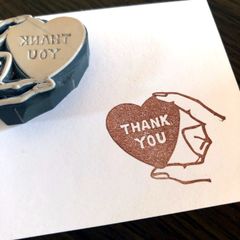 「THANK YOU♡」はんこ