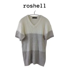 roshell ロシェル　半袖　サマーニット　S　麻　グレー　メンズのサムネイル