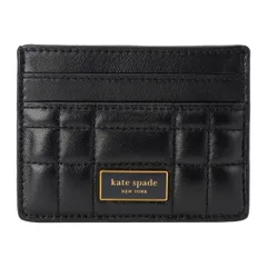 新品 ケイトスペード kate spade カードケース QUILTED CARD HOLDER ブラック