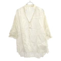 emic:etic エミックエティック リネンパフスリーブシャツ  アイボリー F