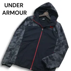 UNDER ARMOUR アンダーアーマー 裏起毛★ カモフラ ウィンドブレーカー ブルゾン ジャケット Sz.M メンズ 灰 トレーニング