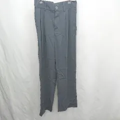 ◇ Θ Φ me+em select ミームセレクト タック入り スラックス サイズXL ネイビー系 レディース E  【1412260003520】