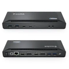 WAVLINKタイプCドッキングステーションHDMI5K/デュアル4K@60Hz100WPD充電USBC100WPD対応(2つDP出力ポート2つ4KHDMI出力ポート2つタイプCポート3つUSB