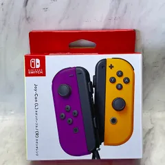 【美品】Joy-Con(L) ネオンパープル/(R) ネオンオレンジ HAC-A-JAQAA