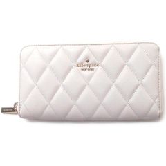 【新品 未使用】Kate spade ケイトスペード アウトレット キルティング 長財布 KA590 100