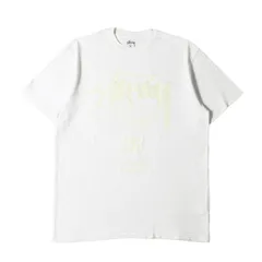 STUSSY ステューシー Tシャツ サイズ:XL 蓄光プリント ワールドツアーロゴ クルーネック 半袖Tシャツ ホワイト 白 トップス カットソー【メンズ】のサムネイル