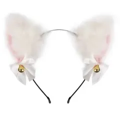 ネコ耳 カチューシャ 仮装 ハロウィン 猫耳 ねこ コスプレ リボン 鈴付き