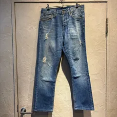 R13 アールサーティーン Tapered Denim ダメージデニムパンツ R13W00001E ブルー size:28【代官山A09】のサムネイル