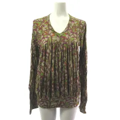 ETRO エトロ 長袖ニット リブニット 44 モスグリーン 極美品 ETRO エトロ 長袖ニット リブニット 44 モスグリーン 極美品