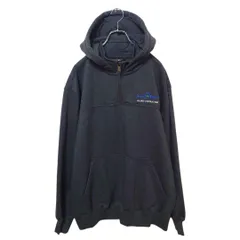 【Carhartt】企業ロゴ刺繍 ハーフジップ スウェットパーカー A-3989