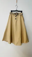 ディオール コットン ベルト ロング フレア スカート s