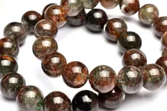 レッド・グリーン ガーデンクォーツ 13mm ブレスレット 1個売り パワーストーン 天然石 _BG5359-13